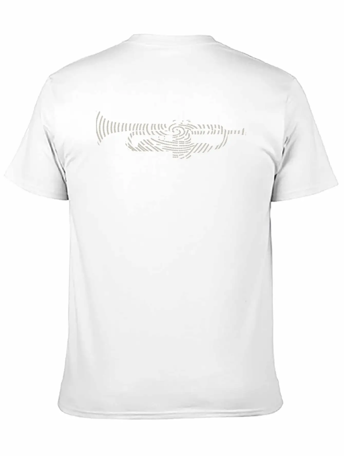 Music DNA With Trumpet Silhouette - Creative Music Relaxed Everyday Tee – Lightweight And Durable Cotton