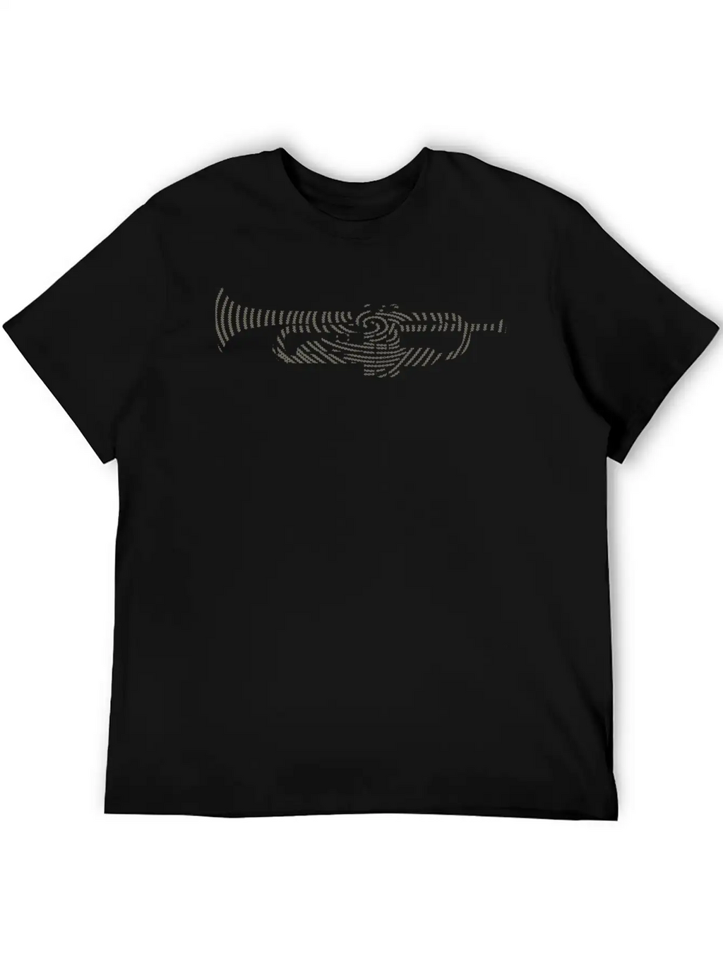 Music DNA With Trumpet Silhouette - Creative Music Relaxed Everyday Tee – Lightweight And Durable Cotton