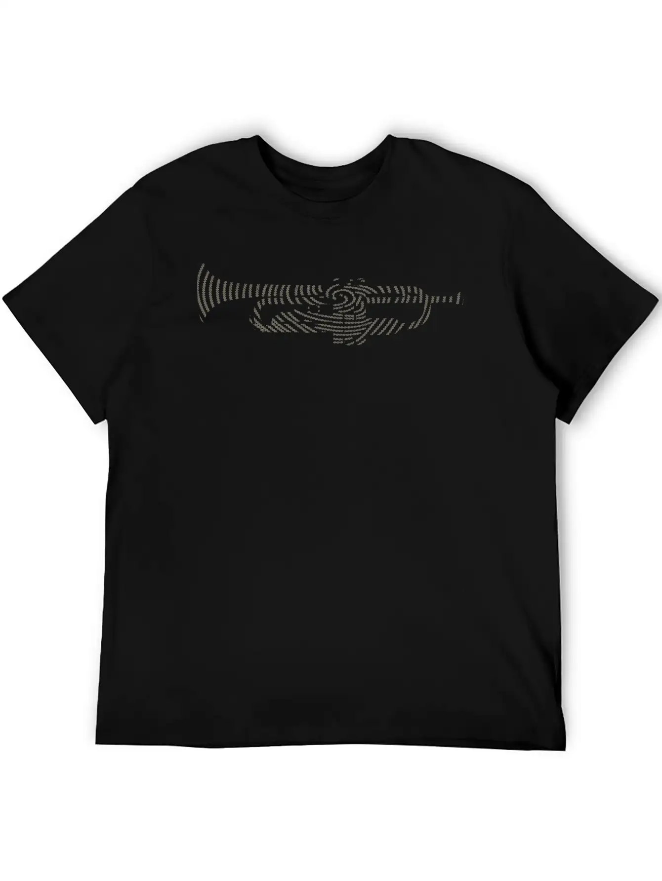 Music DNA With Trumpet Silhouette - Creative Music Relaxed Everyday Tee – Lightweight And Durable Cotton