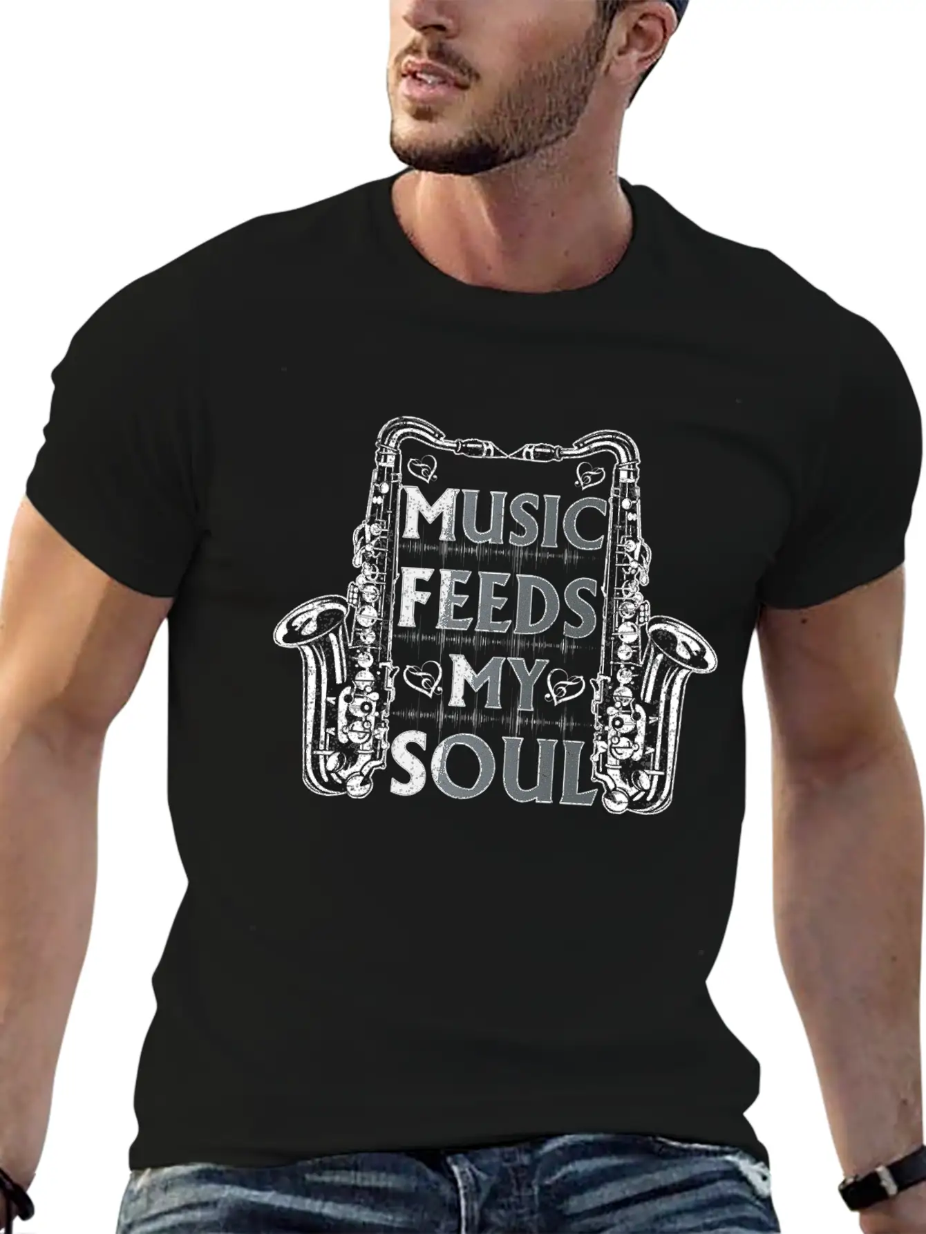 Music Feeds My Soul Classic Cotton Tee – Unisex Comfort For Any Season