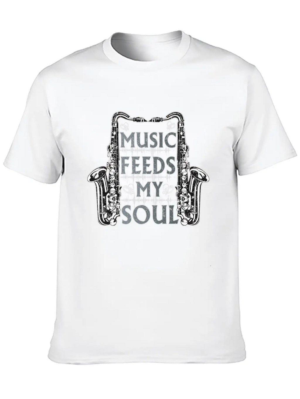 Music Feeds My Soul Classic Cotton Tee – Unisex Comfort For Any Season