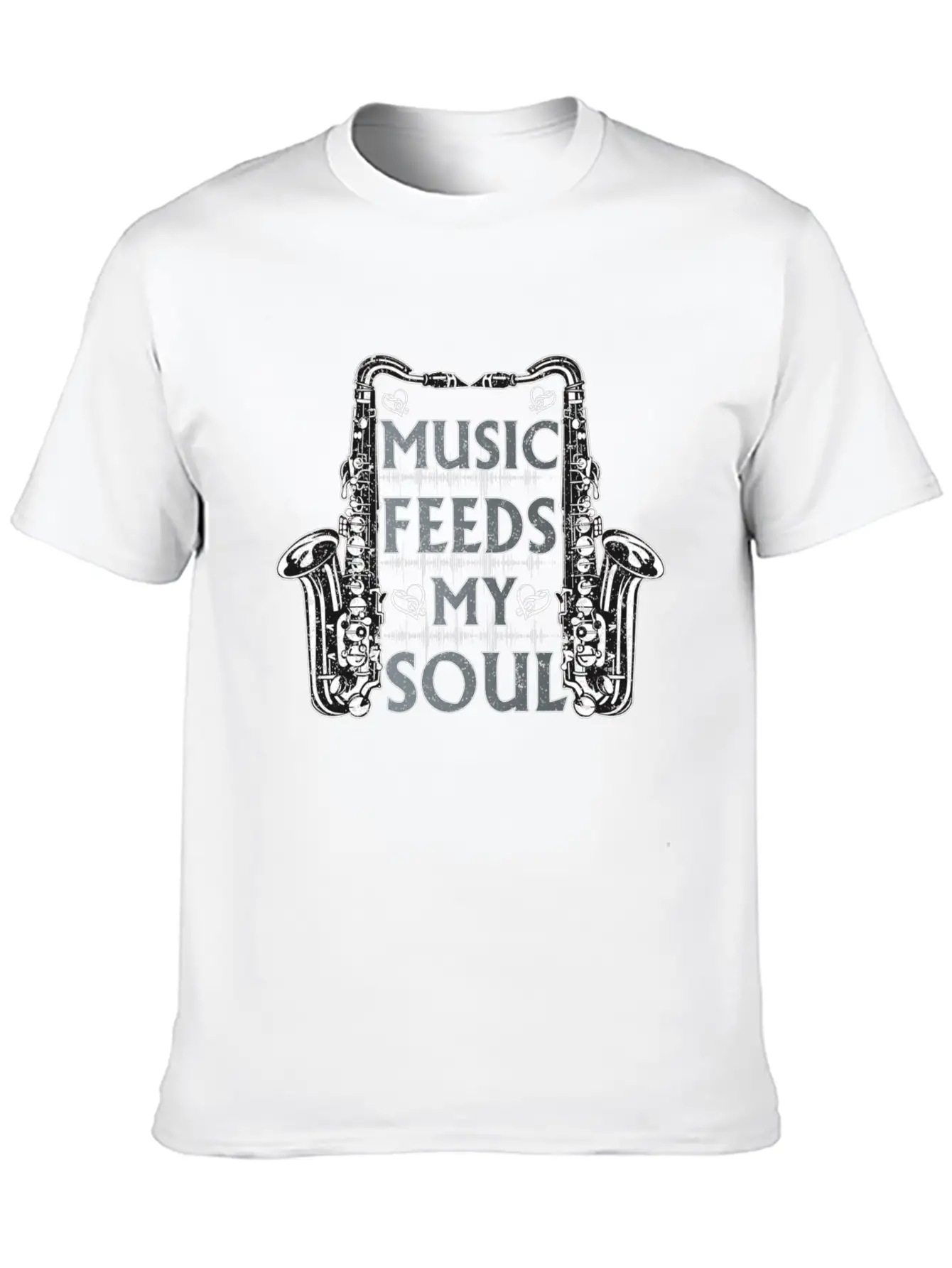 Music Feeds My Soul Classic Cotton Tee – Unisex Comfort For Any Season