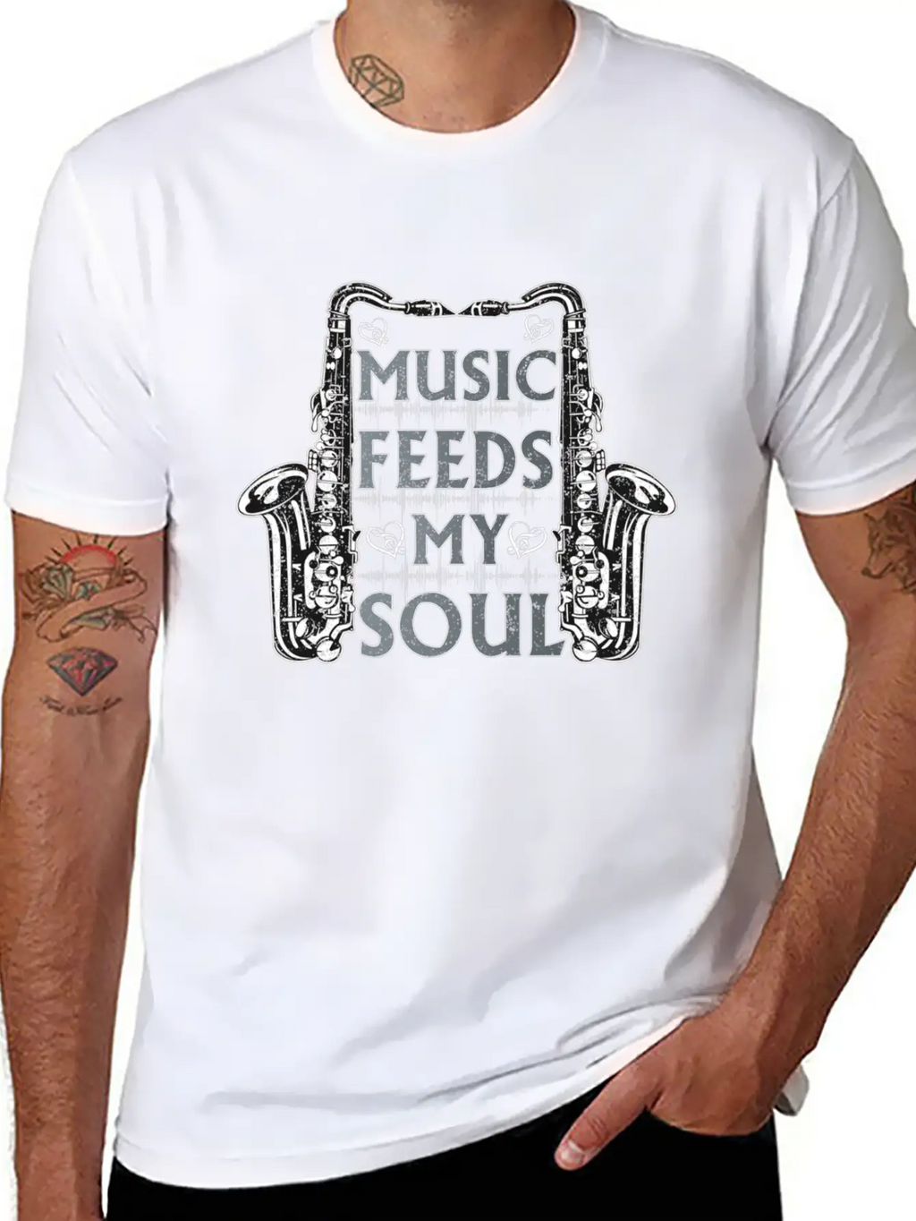 Music Feeds My Soul Classic Cotton Tee – Unisex Comfort For Any Season