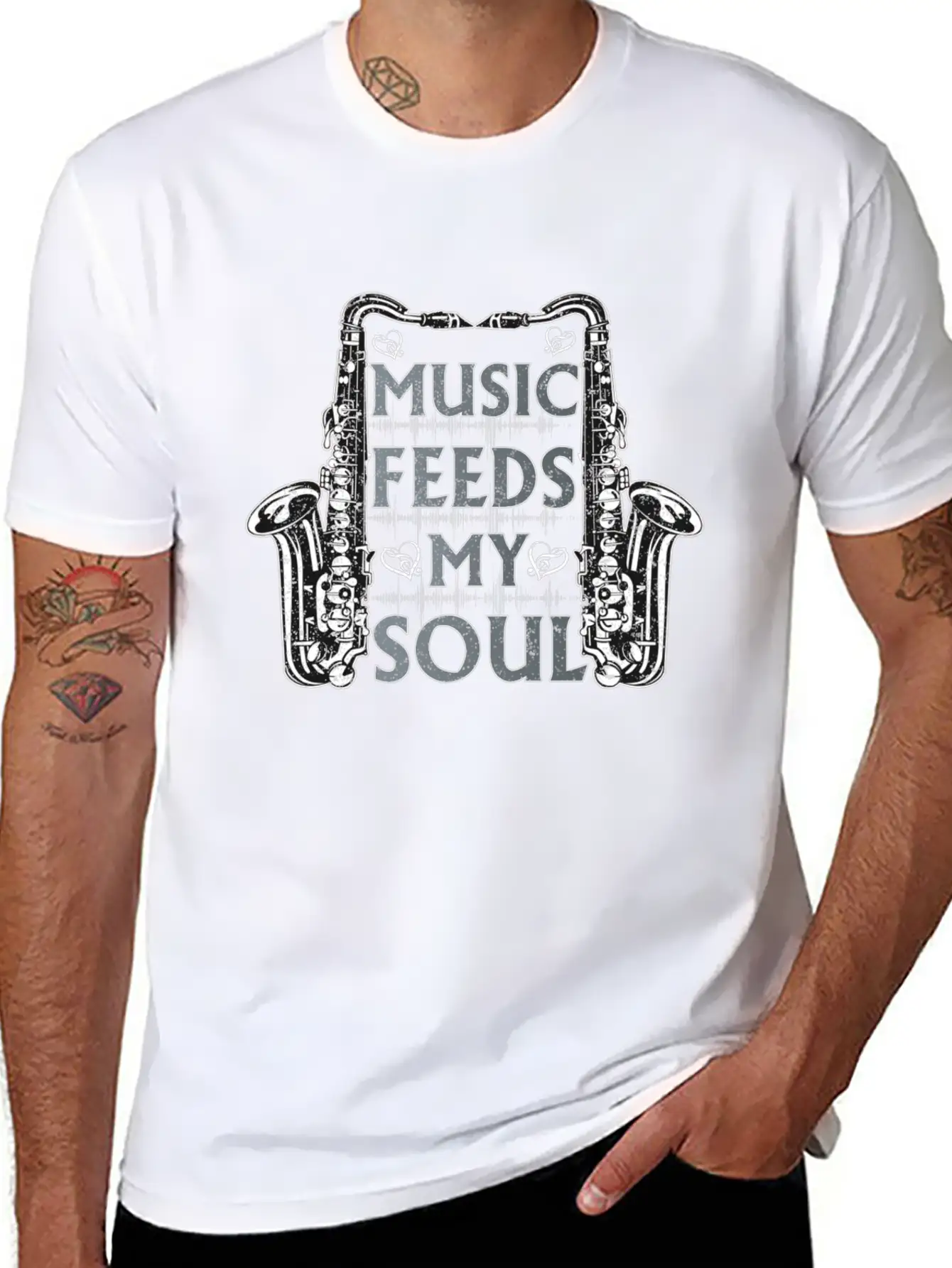 Music Feeds My Soul Classic Cotton Tee – Unisex Comfort For Any Season