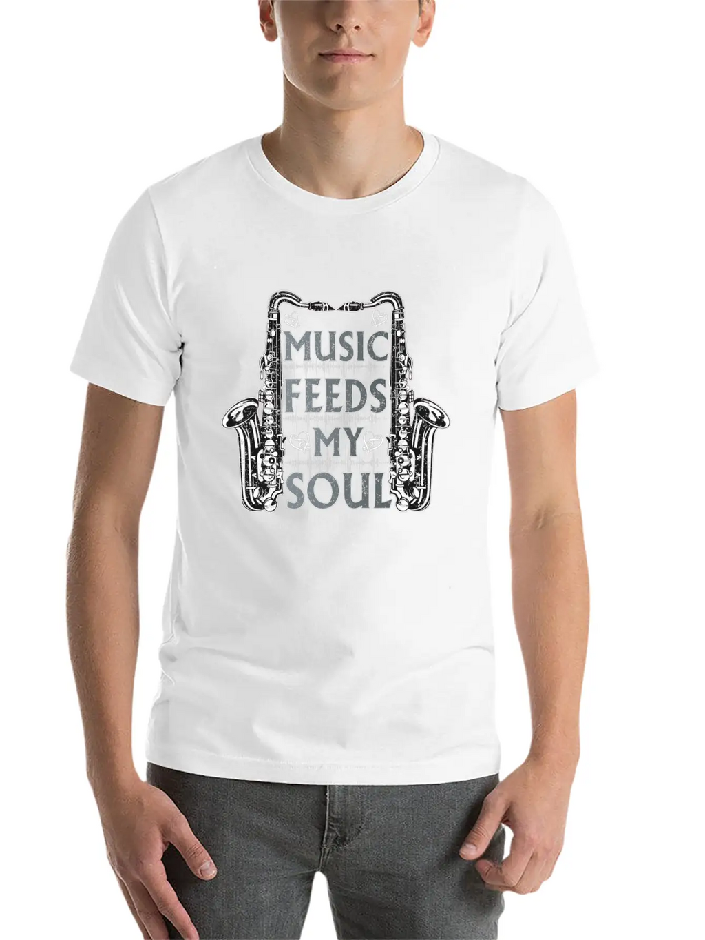 Music Feeds My Soul Classic Cotton Tee – Unisex Comfort For Any Season