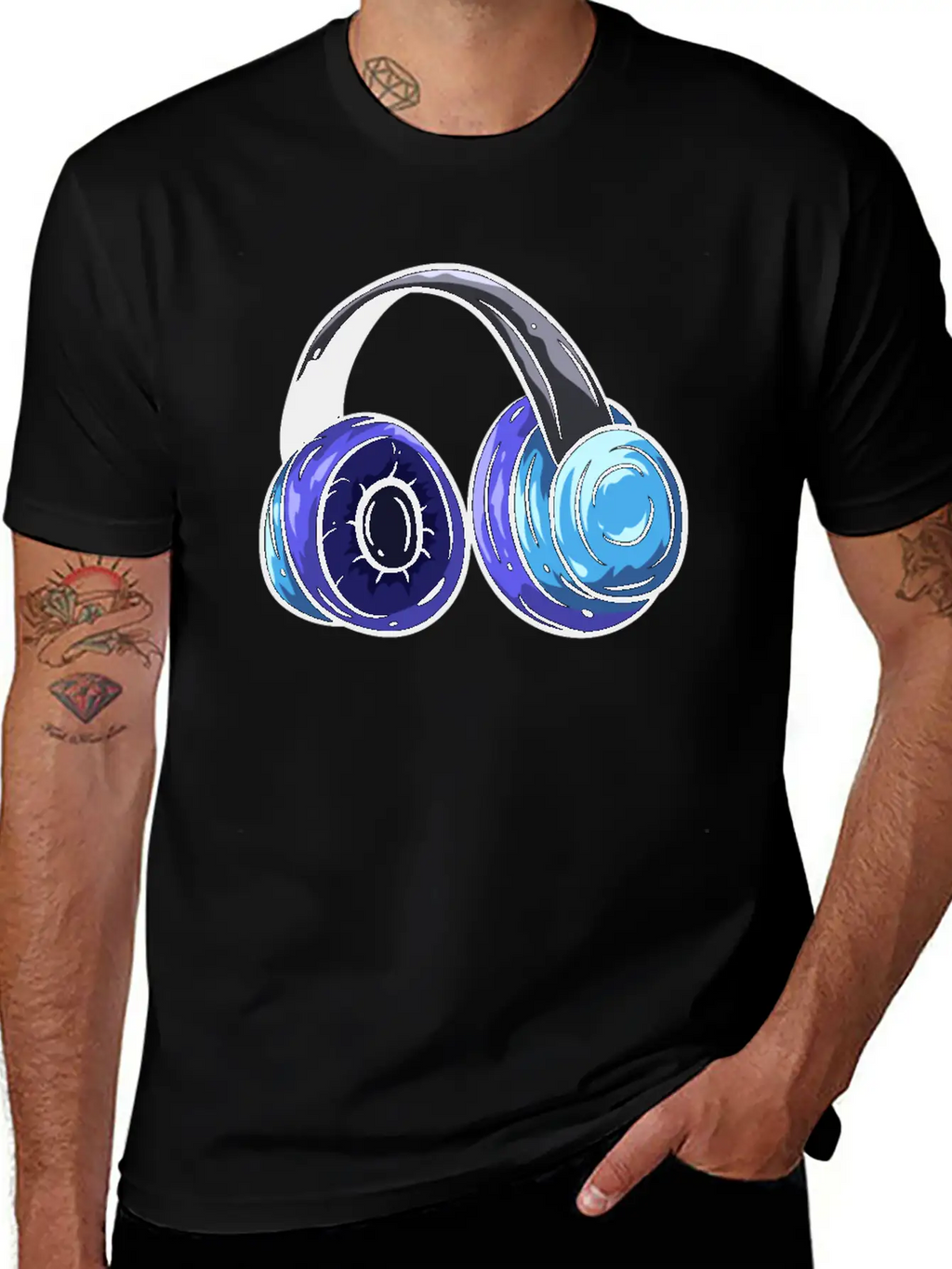 Music Headphones Classic Cotton Tee – Unisex Comfort For Any Season