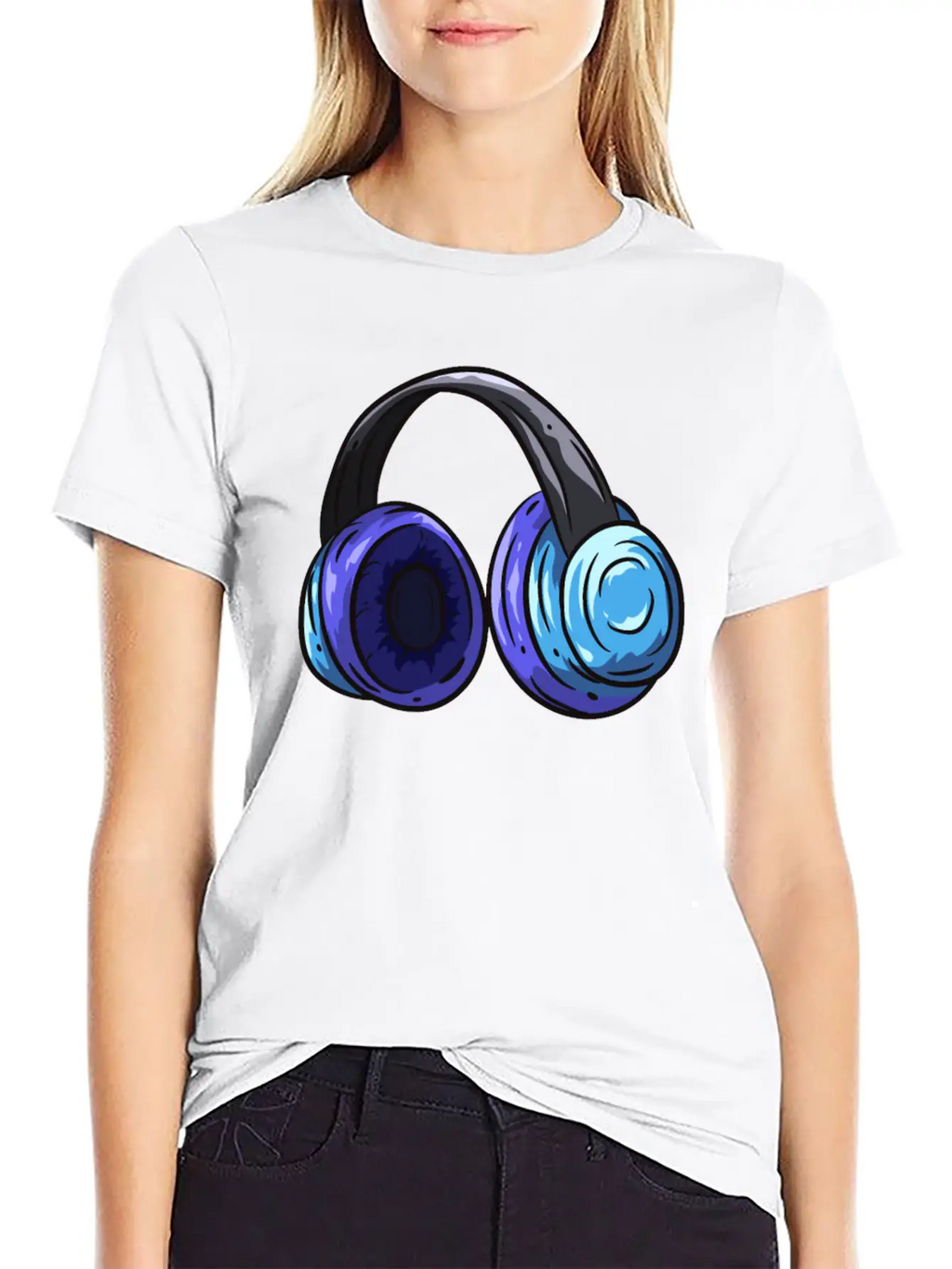 Music Headphones Classic Cotton Tee – Unisex Comfort For Any Season