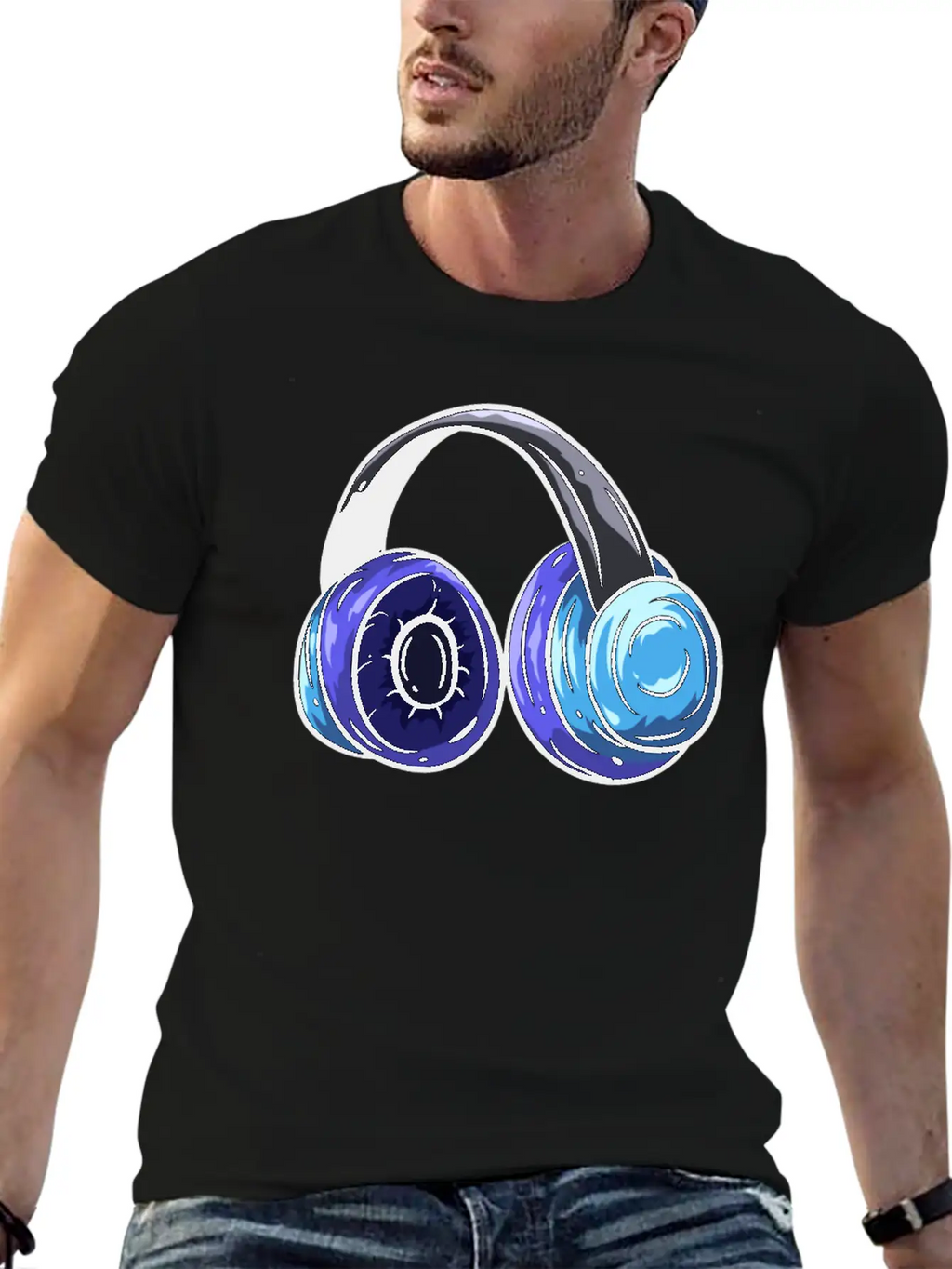 Music Headphones Classic Cotton Tee – Unisex Comfort For Any Season