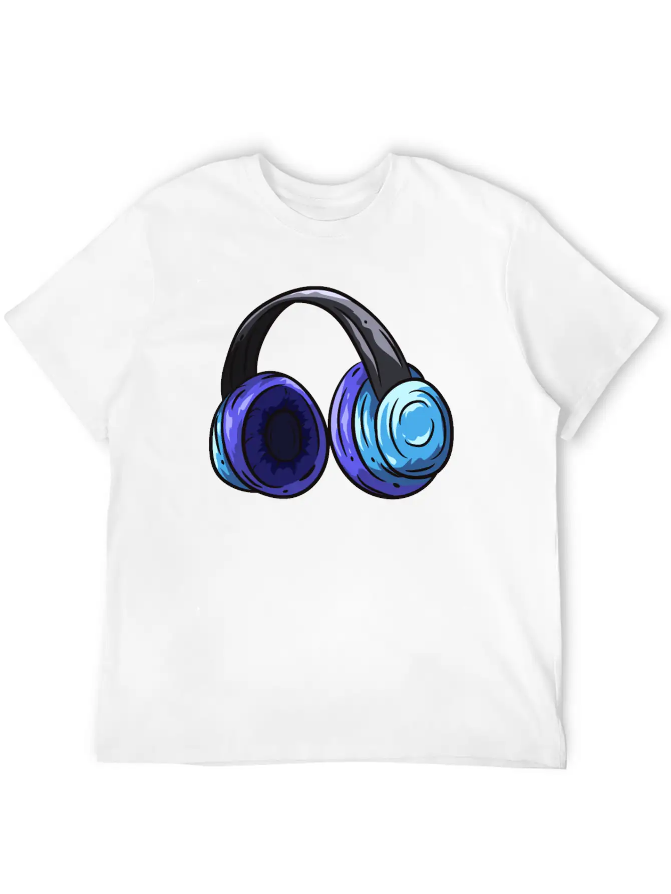 Music Headphones Classic Cotton Tee – Unisex Comfort For Any Season