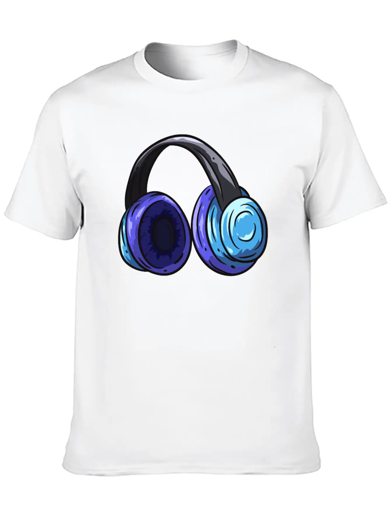 Music Headphones Classic Cotton Tee – Unisex Comfort For Any Season