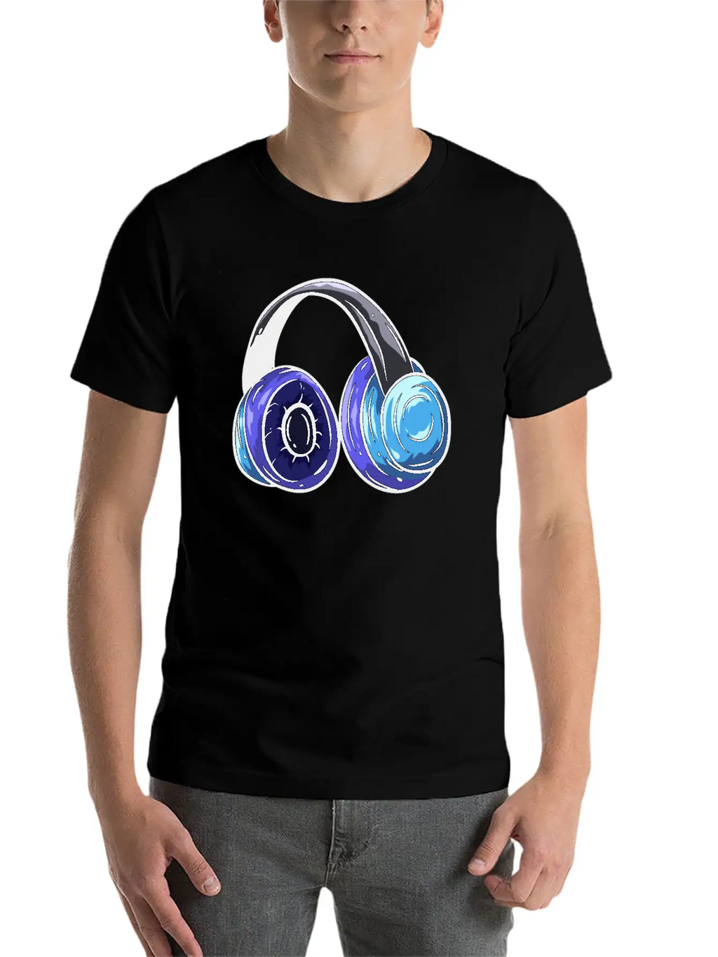 Music Headphones Classic Cotton Tee – Unisex Comfort For Any Season