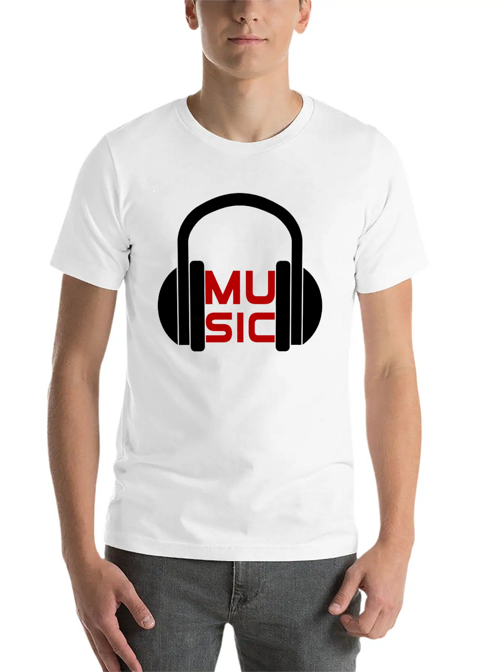 Music, Headphones, Concert, Festival, Open Air Essential Cotton Tee For Daily Outfits – Unisex Style