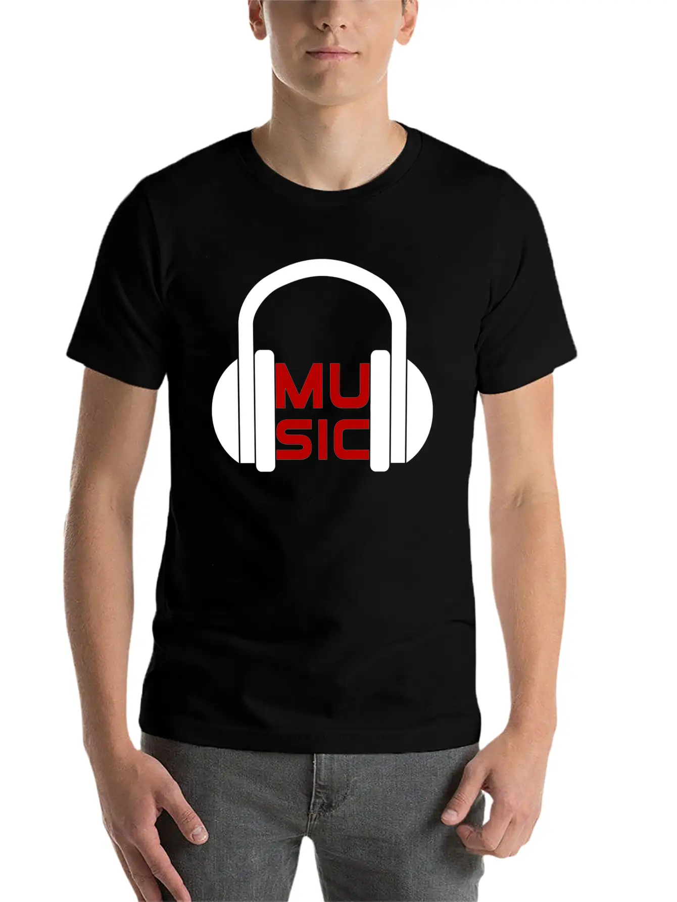 Music, Headphones, Concert, Festival, Open Air Essential Cotton Tee For Daily Outfits – Unisex Style