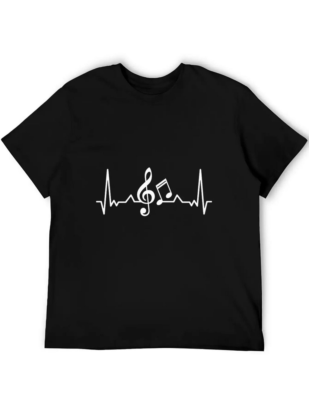Music Heartbeat Essential Cotton Tee For Daily Outfits – Unisex Style