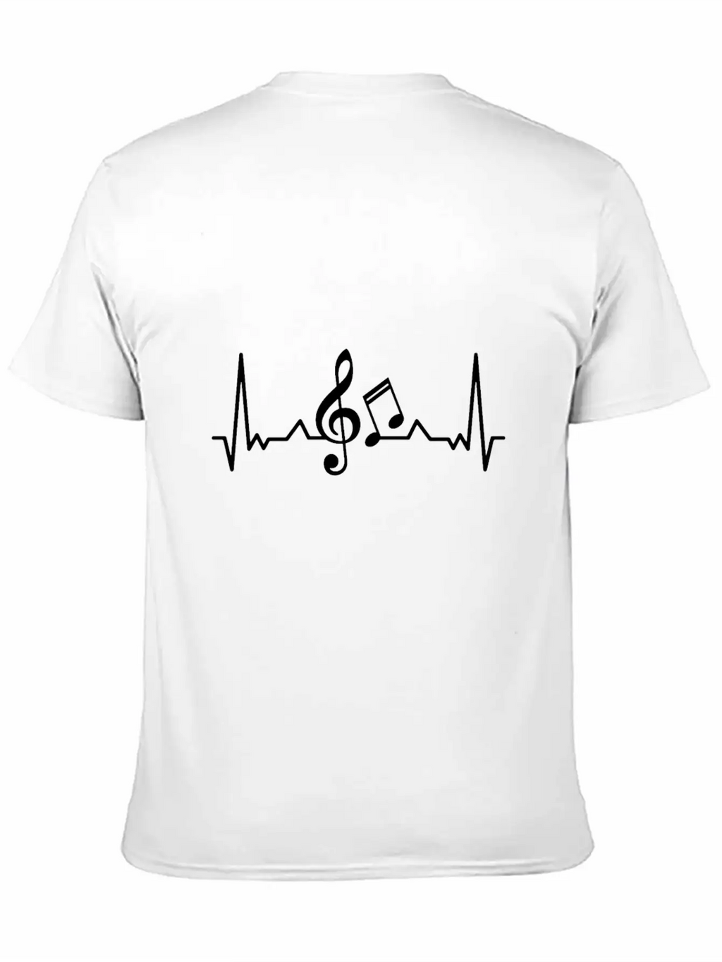 Music Heartbeat Essential Cotton Tee For Daily Outfits – Unisex Style