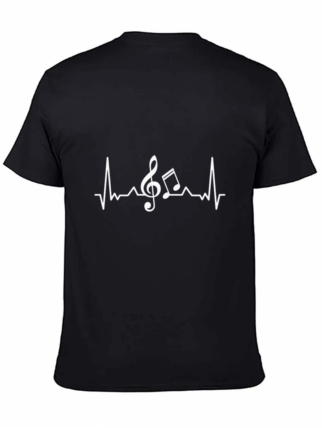 Music Heartbeat Essential Cotton Tee For Daily Outfits – Unisex Style