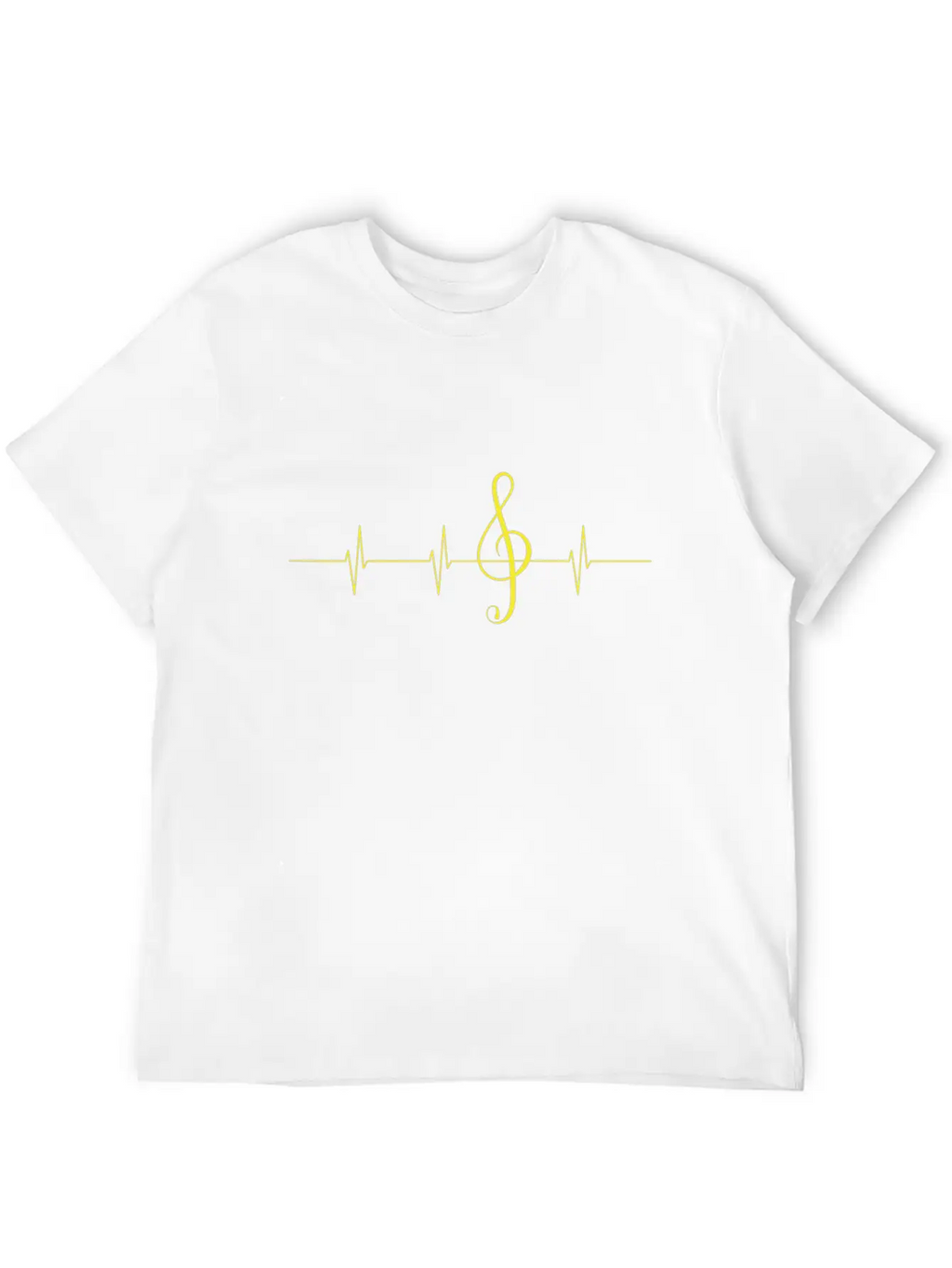 Music Heartbeat Pulse Musician Clef Breathable Graphic T-Shirt – Perfect For Casual Days