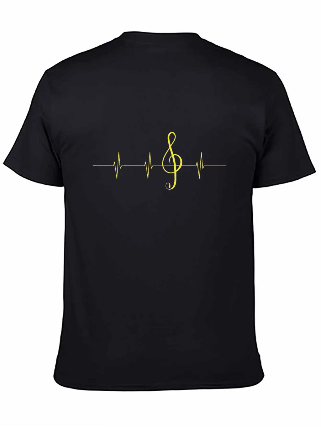 Music Heartbeat Pulse Musician Clef Breathable Graphic T-Shirt – Perfect For Casual Days
