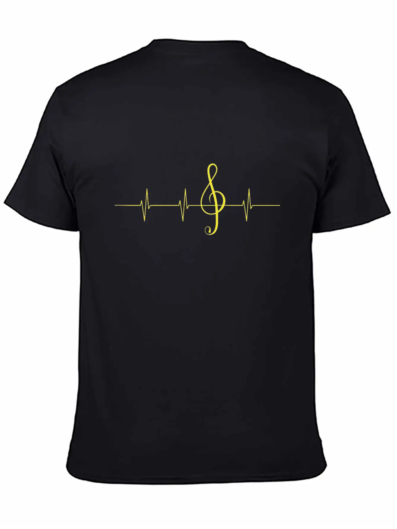 Music Heartbeat Pulse Musician Clef Breathable Graphic T-Shirt – Perfect For Casual Days