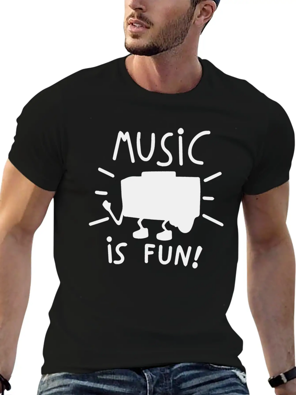 MUSIC IS FUN COOL BIRTHDAY PRESENT SURPRISE IDEA Classic Cotton Tee – Unisex Comfort For Any Season