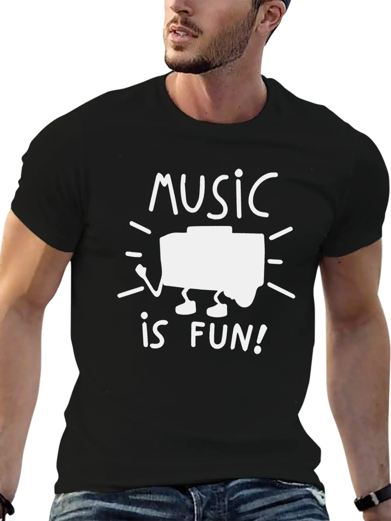 MUSIC IS FUN COOL BIRTHDAY PRESENT SURPRISE IDEA Classic Cotton Tee – Unisex Comfort For Any Season