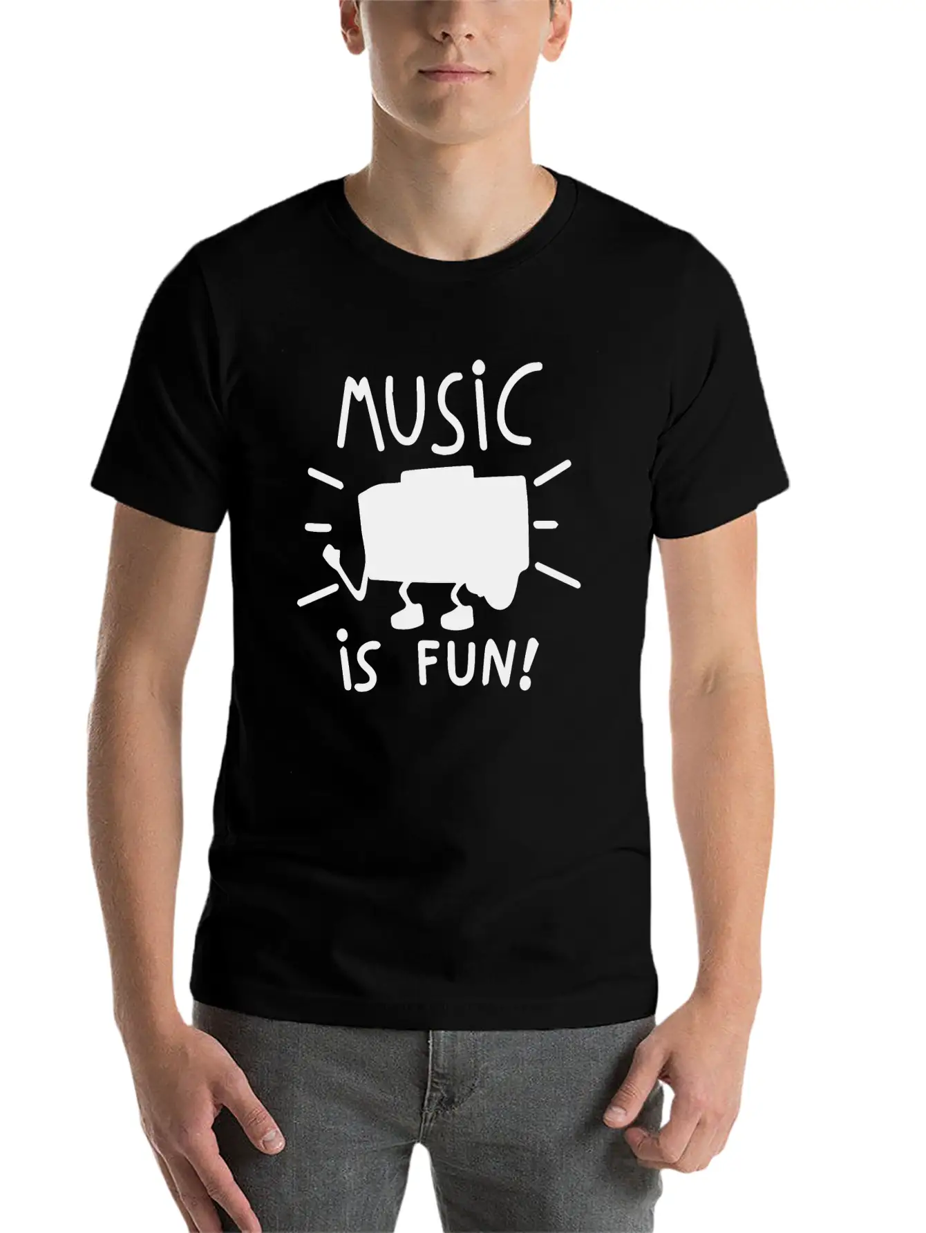 MUSIC IS FUN COOL BIRTHDAY PRESENT SURPRISE IDEA Classic Cotton Tee – Unisex Comfort For Any Season