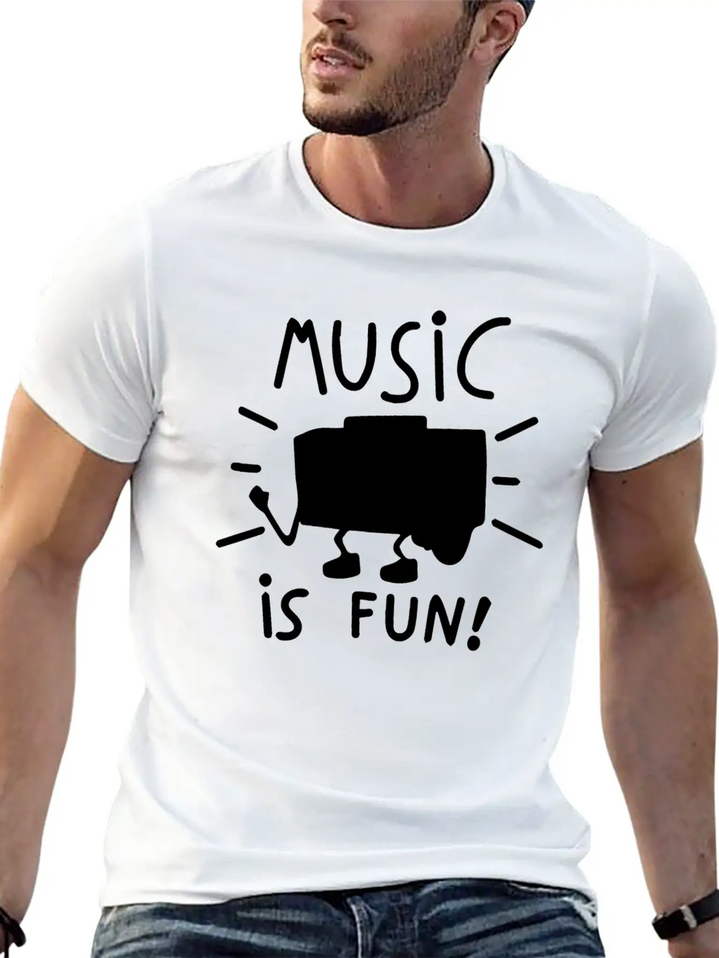 MUSIC IS FUN COOL BIRTHDAY PRESENT SURPRISE IDEA Classic Cotton Tee – Unisex Comfort For Any Season
