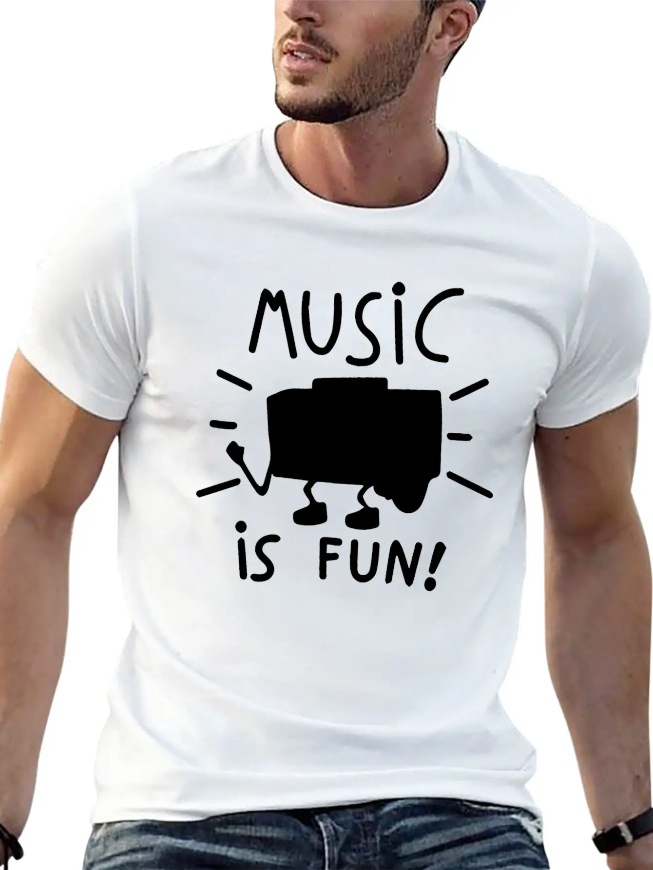 MUSIC IS FUN COOL BIRTHDAY PRESENT SURPRISE IDEA Classic Cotton Tee – Unisex Comfort For Any Season