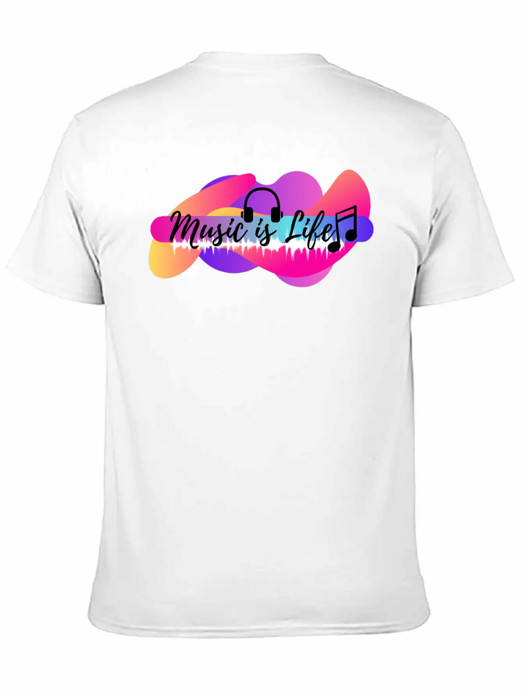 Music Is Life Basic Graphic T-Shirt – Daily Comfort In Soft Cotton