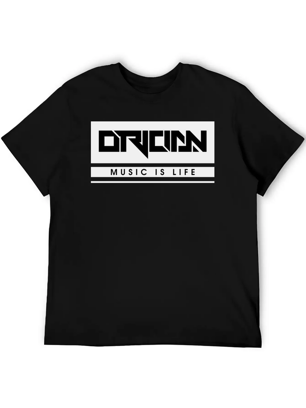 Music Is Life Black Unisex Casual T-Shirt – Clean Design For Daily Comfort