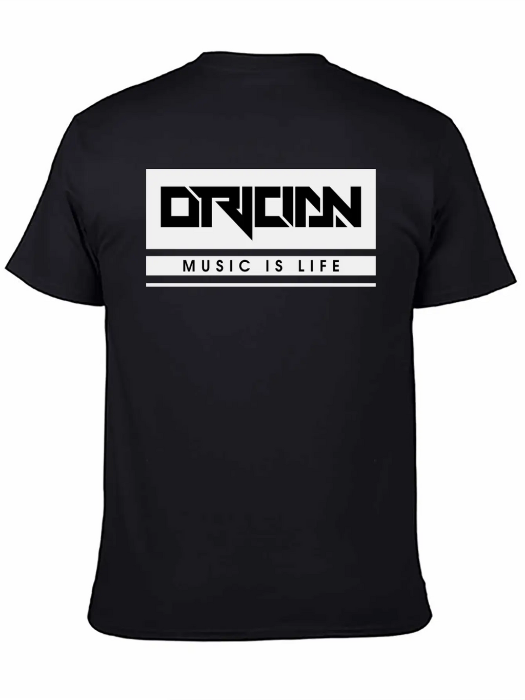 Music Is Life Black Unisex Casual T-Shirt – Clean Design For Daily Comfort