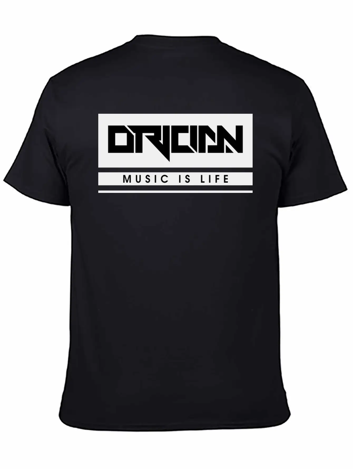 Music Is Life Black Unisex Casual T-Shirt – Clean Design For Daily Comfort