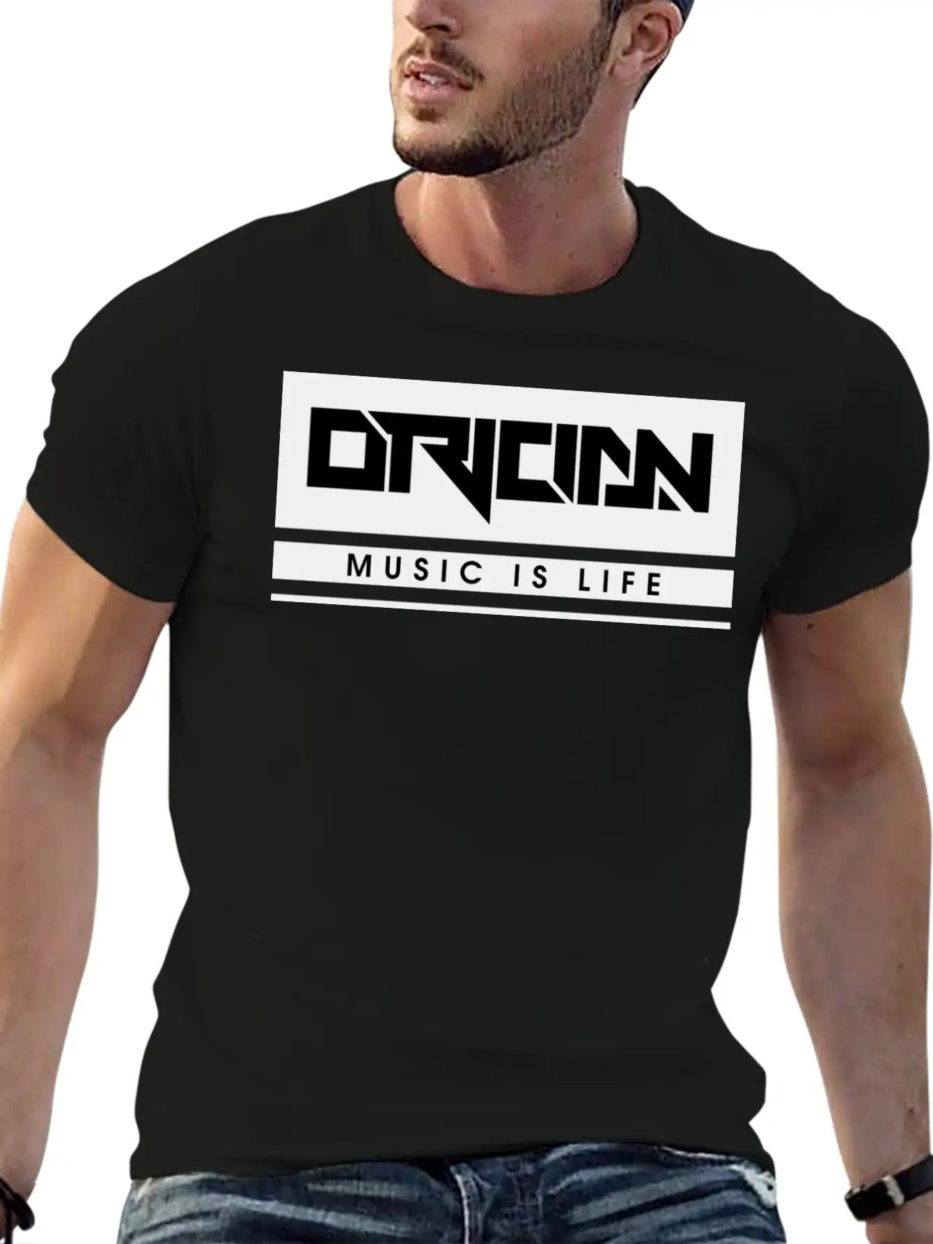 Music Is Life Black Unisex Casual T-Shirt – Clean Design For Daily Comfort