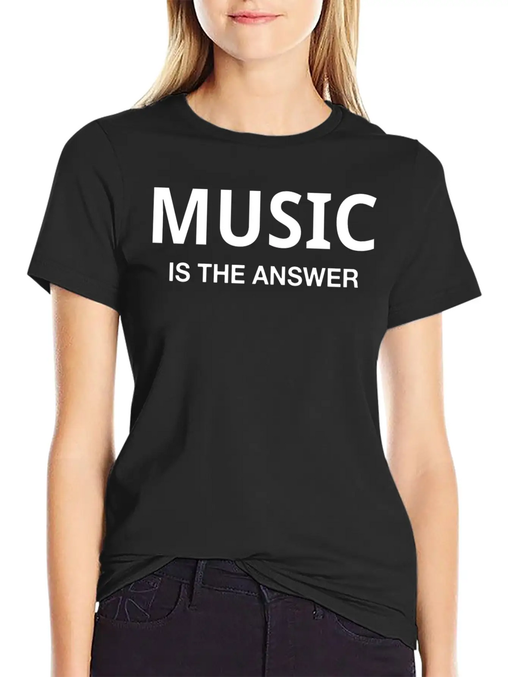 MUSIC IS THE ANSWER Classic Cotton Tee – Unisex Comfort For Any Season