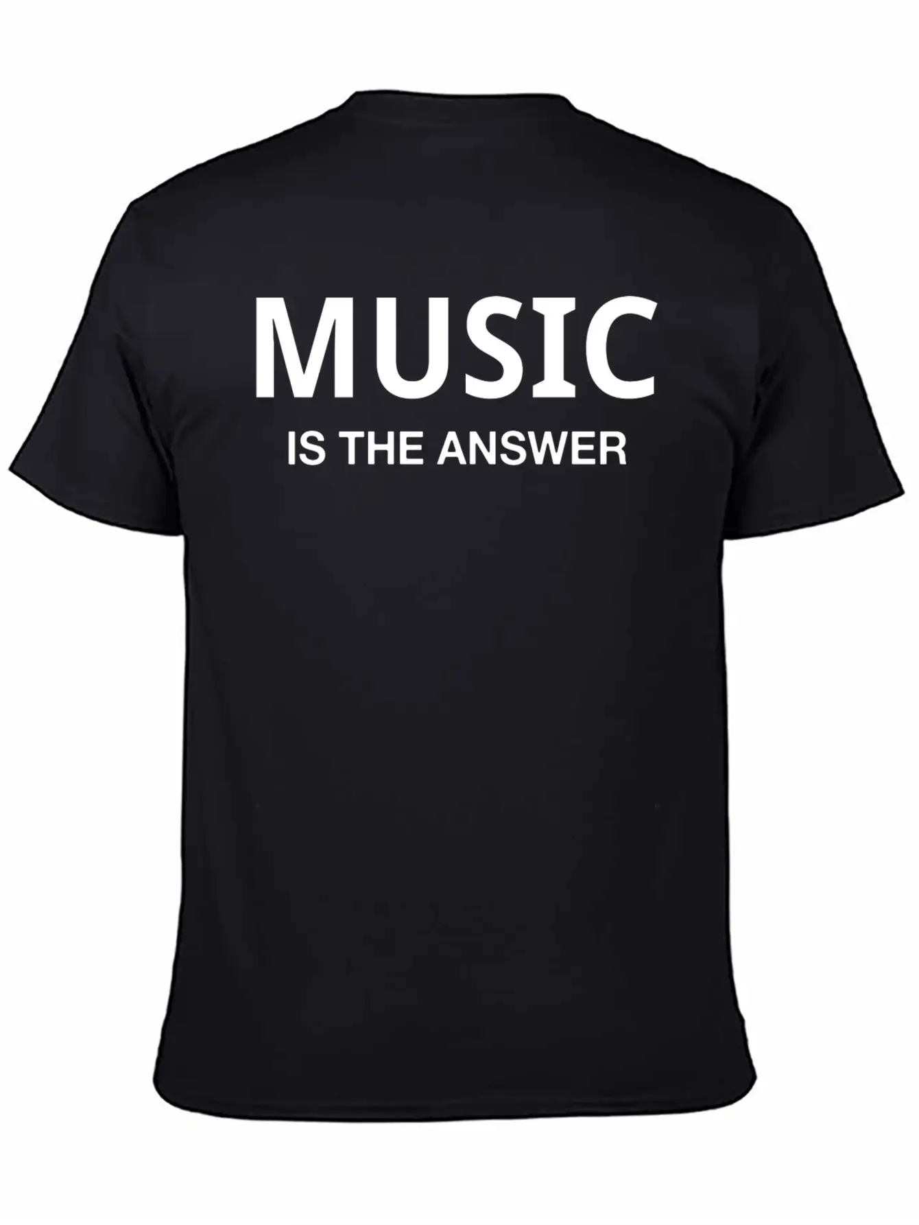 MUSIC IS THE ANSWER Classic Cotton Tee – Unisex Comfort For Any Season