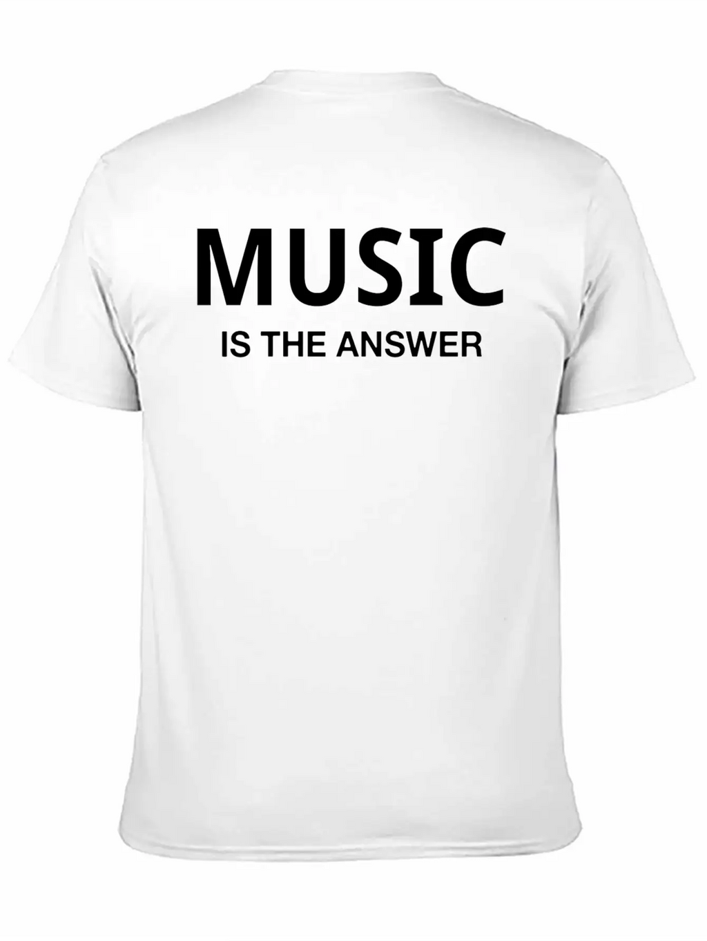 MUSIC IS THE ANSWER Classic Cotton Tee – Unisex Comfort For Any Season