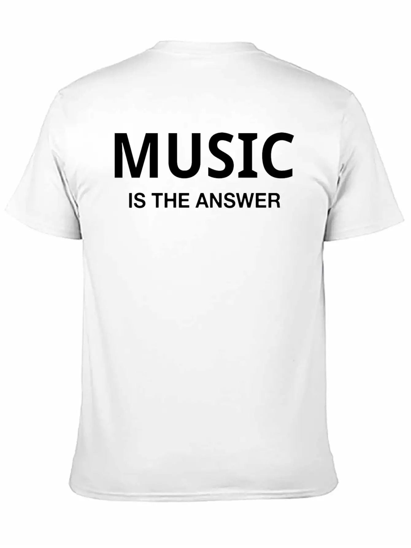 MUSIC IS THE ANSWER Classic Cotton Tee – Unisex Comfort For Any Season