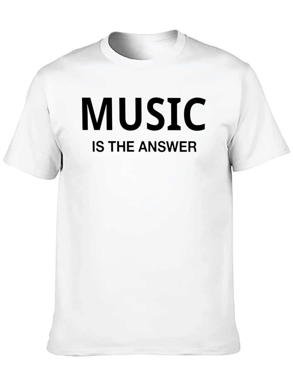 MUSIC IS THE ANSWER Classic Cotton Tee – Unisex Comfort For Any Season