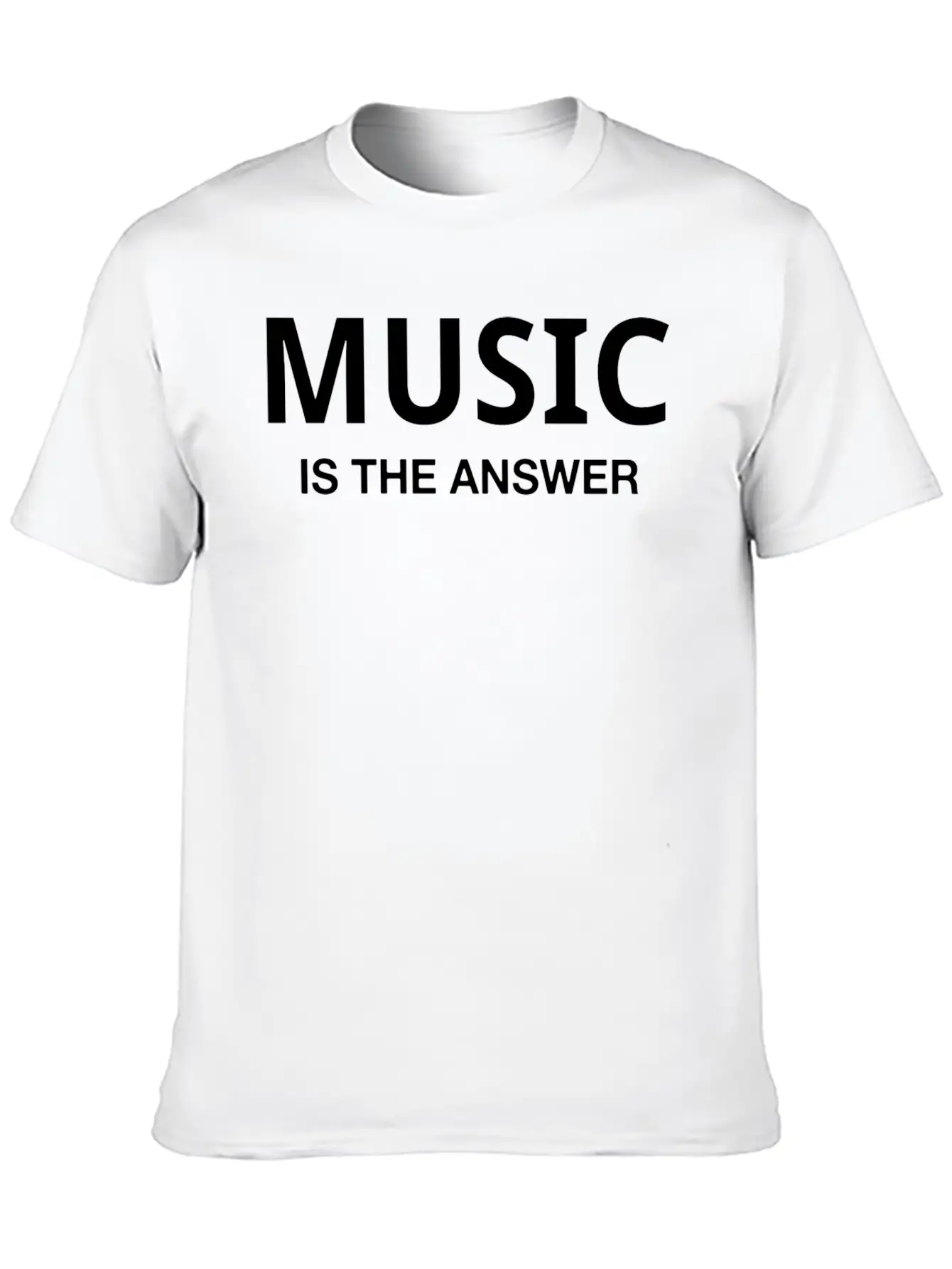 MUSIC IS THE ANSWER Classic Cotton Tee – Unisex Comfort For Any Season