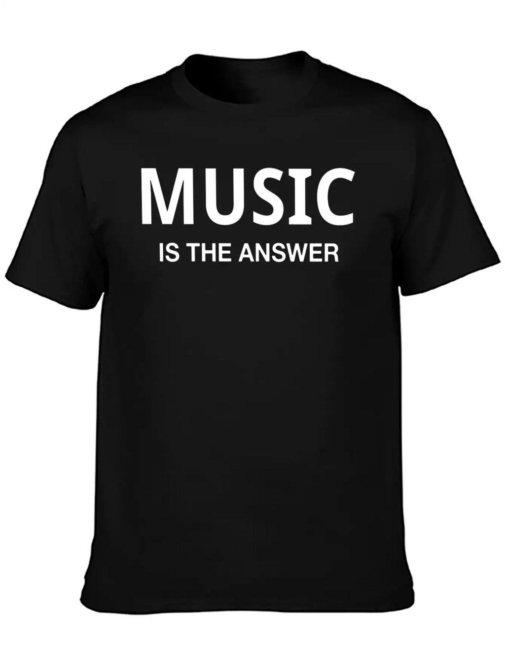 MUSIC IS THE ANSWER Classic Cotton Tee – Unisex Comfort For Any Season
