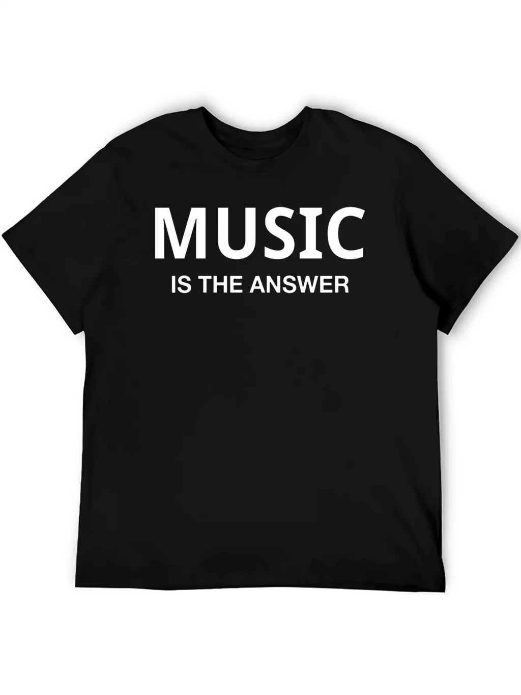 MUSIC IS THE ANSWER Classic Cotton Tee – Unisex Comfort For Any Season