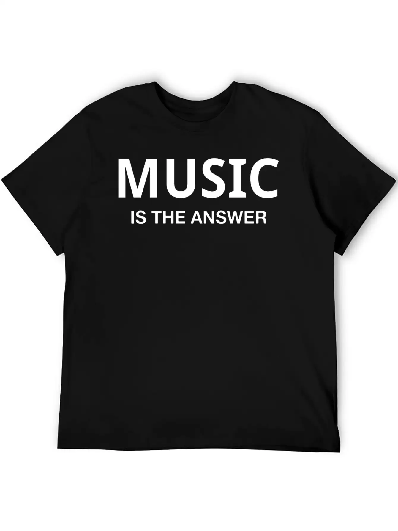 MUSIC IS THE ANSWER Classic Cotton Tee – Unisex Comfort For Any Season