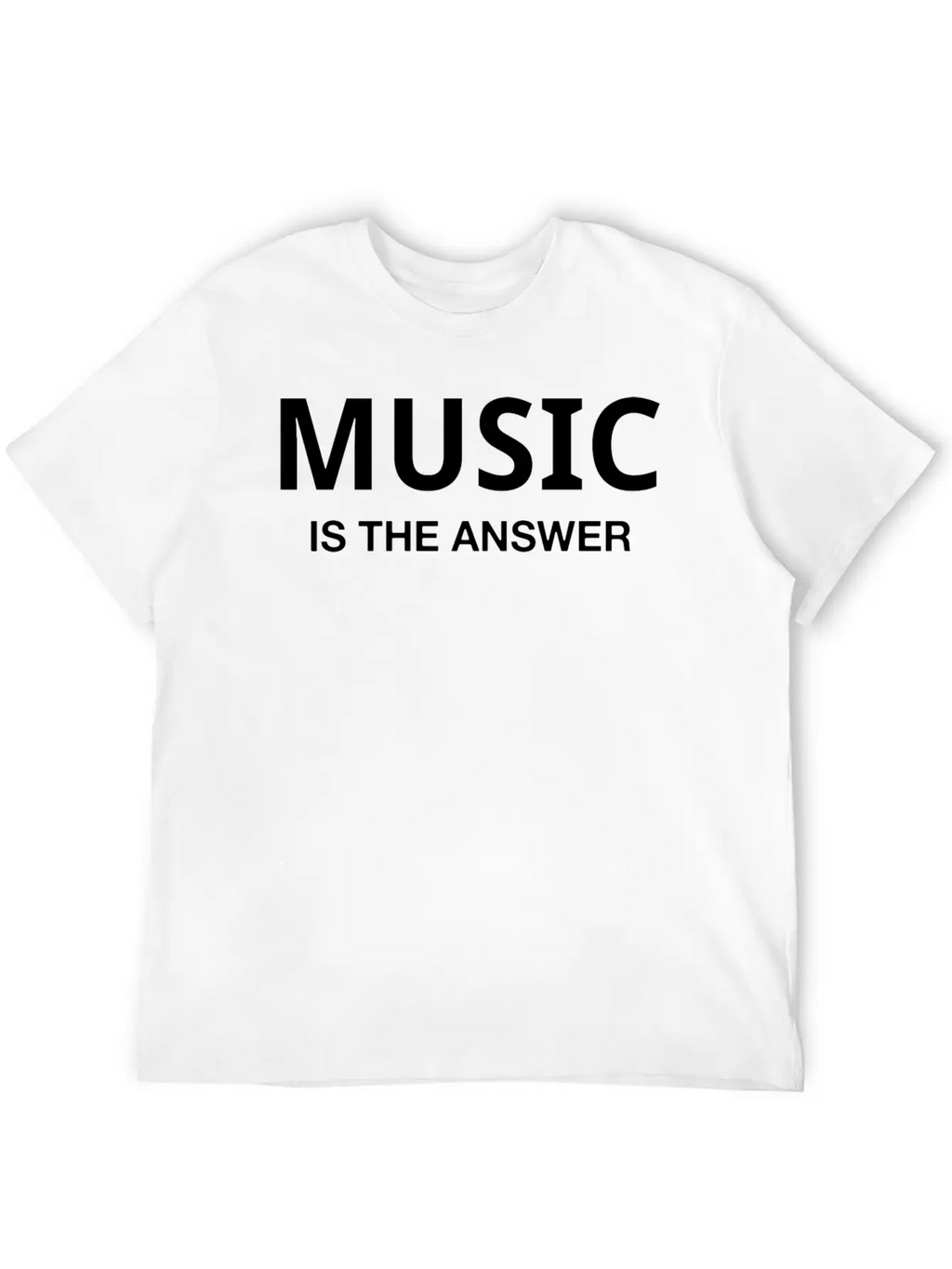 MUSIC IS THE ANSWER Classic Cotton Tee – Unisex Comfort For Any Season