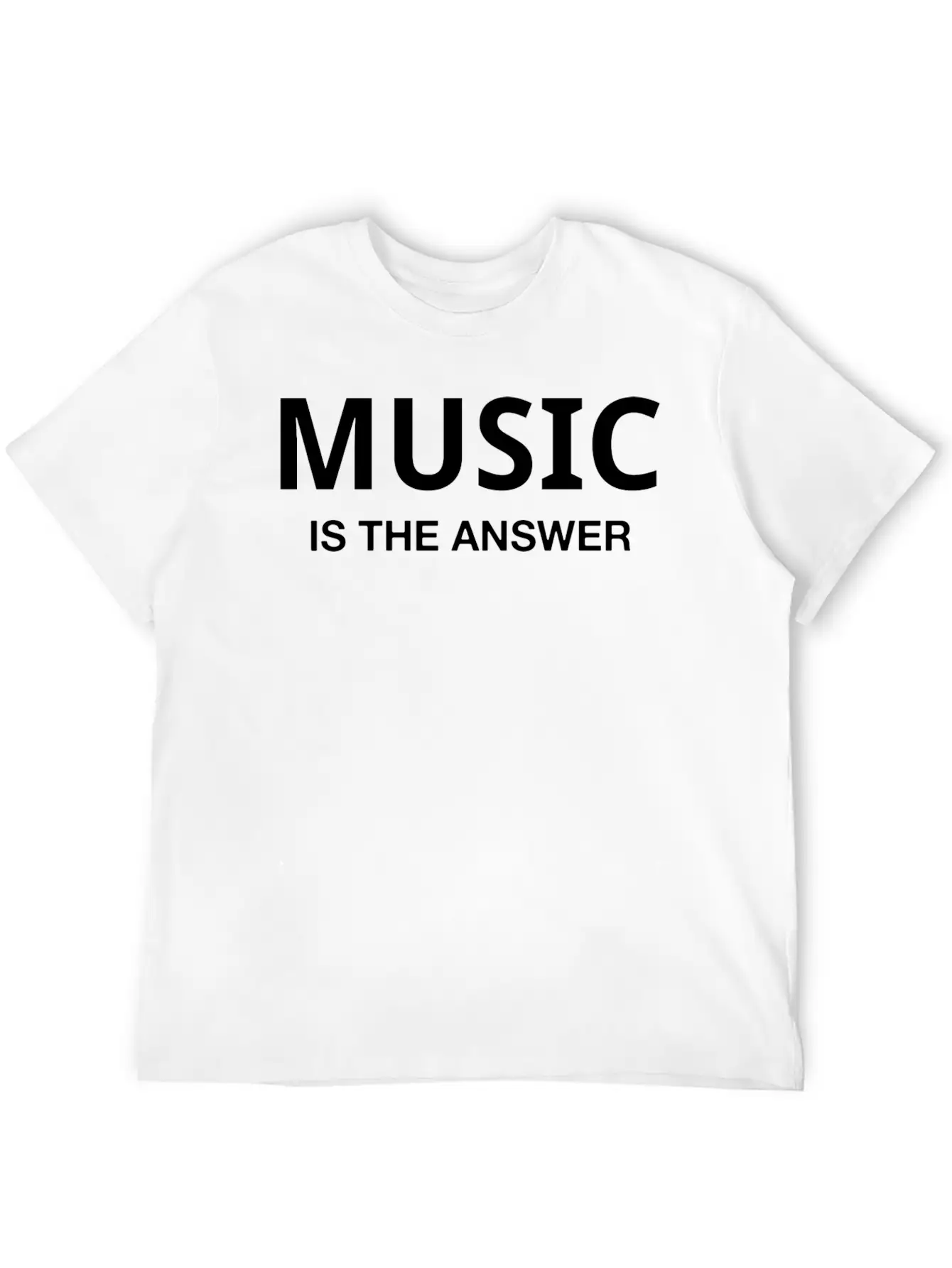 MUSIC IS THE ANSWER Classic Cotton Tee – Unisex Comfort For Any Season