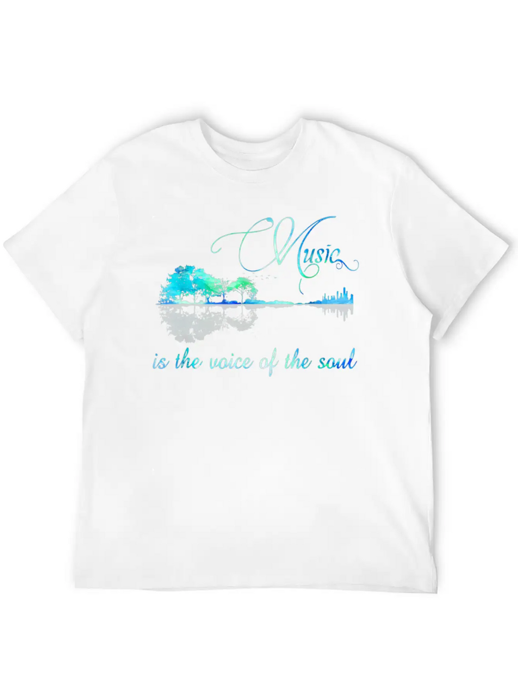 Music Is The Voice Of The Soul Relaxed Everyday Tee – Lightweight And Durable Cotton