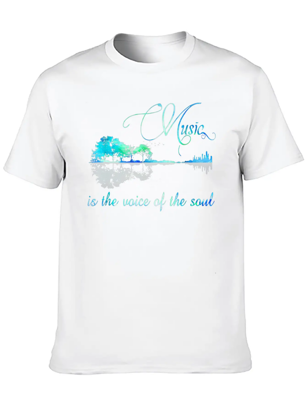 Music Is The Voice Of The Soul Relaxed Everyday Tee – Lightweight And Durable Cotton