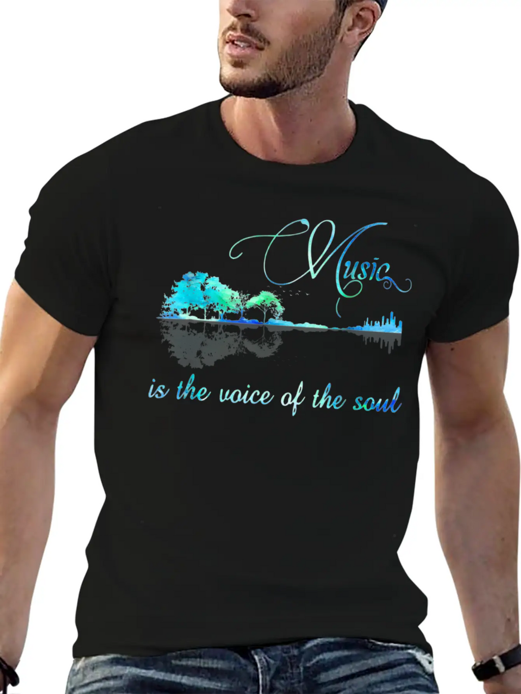 Music Is The Voice Of The Soul Relaxed Everyday Tee – Lightweight And Durable Cotton