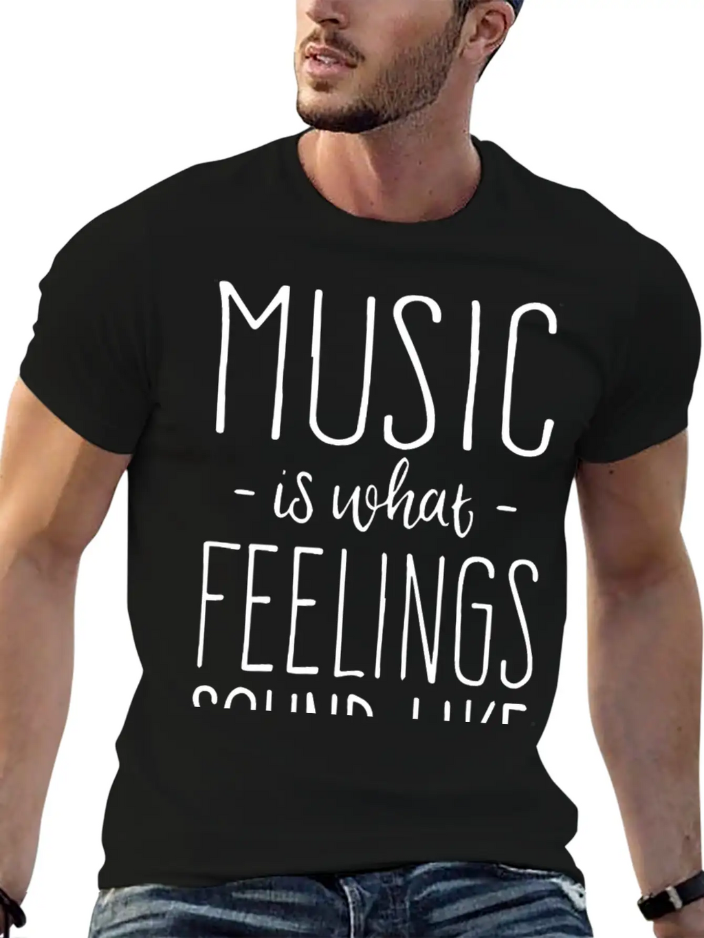 Music Is What Feelings Sound Like Essential Cotton Tee For Daily Outfits – Unisex Style