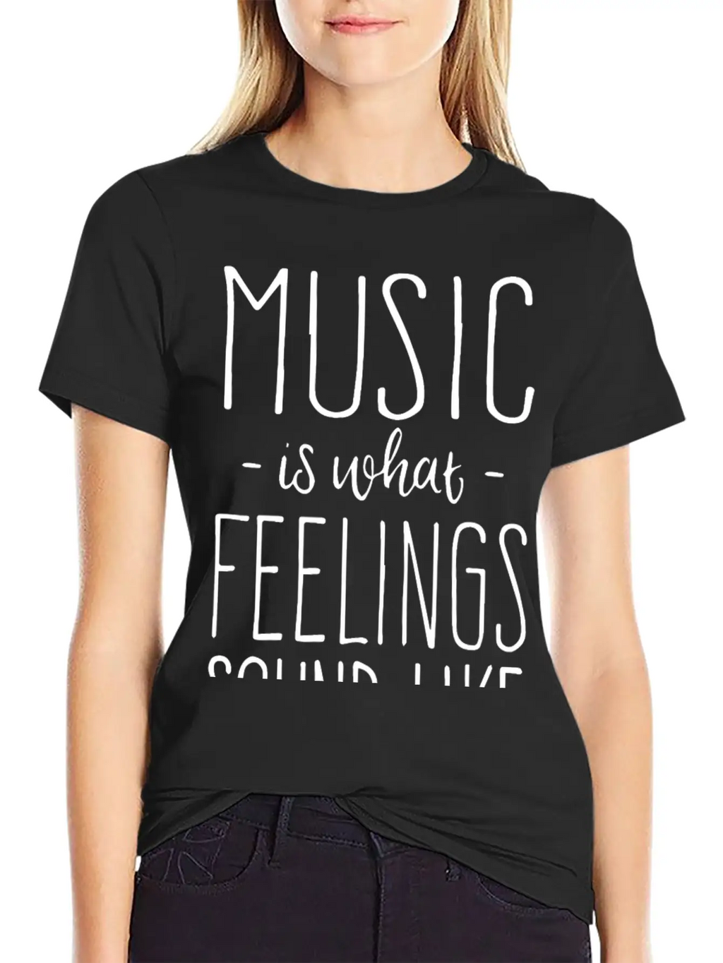 Music Is What Feelings Sound Like Essential Cotton Tee For Daily Outfits – Unisex Style