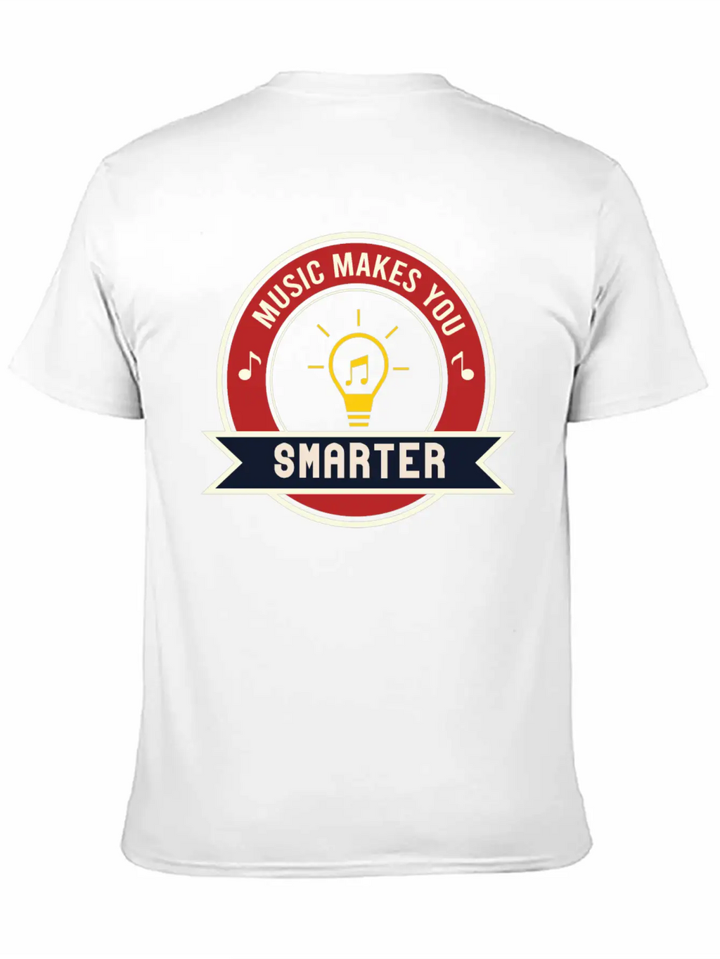 MUSIC MAKES YOU SMARTER Basic Graphic T-Shirt – Daily Comfort In Soft Cotton